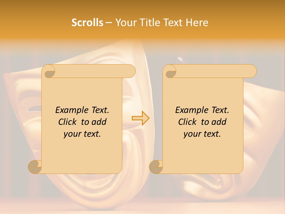 Curtain Acting Masquerade PowerPoint Template