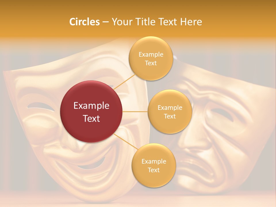 Curtain Acting Masquerade PowerPoint Template