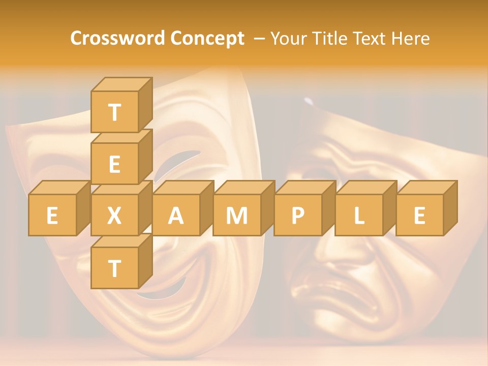 Curtain Acting Masquerade PowerPoint Template