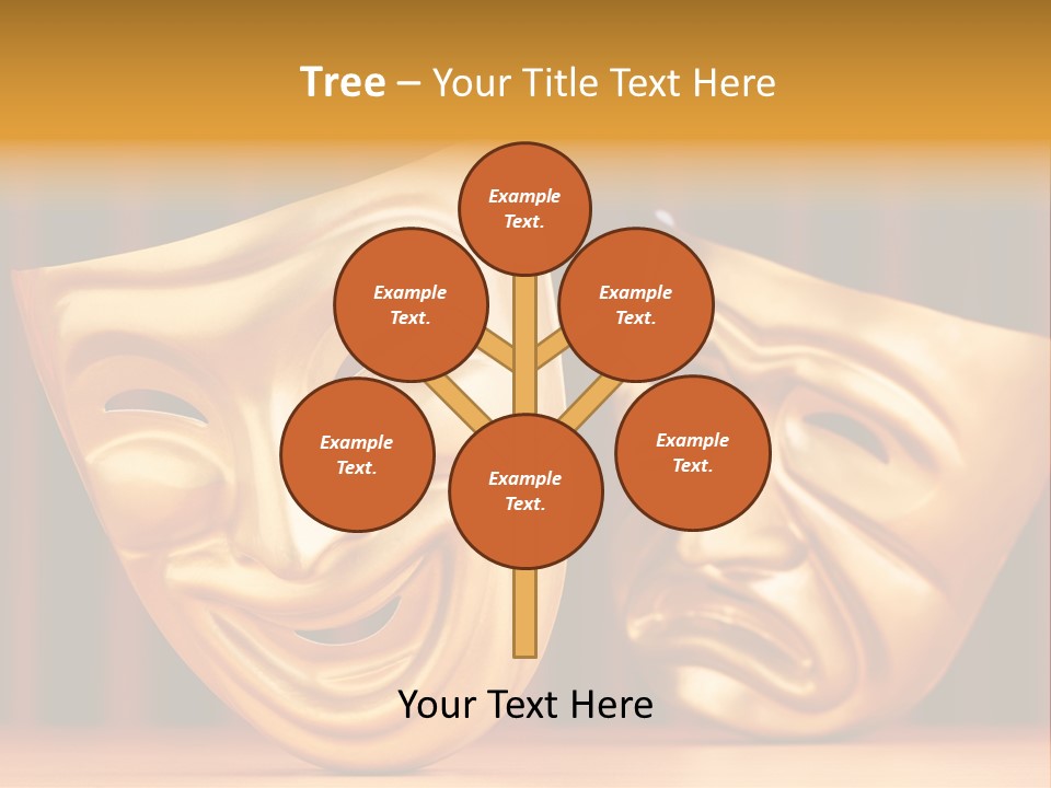 Curtain Acting Masquerade PowerPoint Template