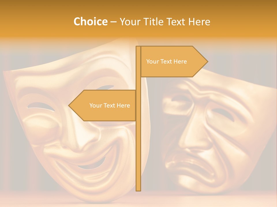 Curtain Acting Masquerade PowerPoint Template