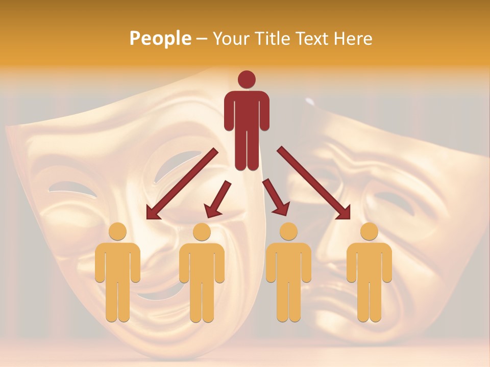 Curtain Acting Masquerade PowerPoint Template