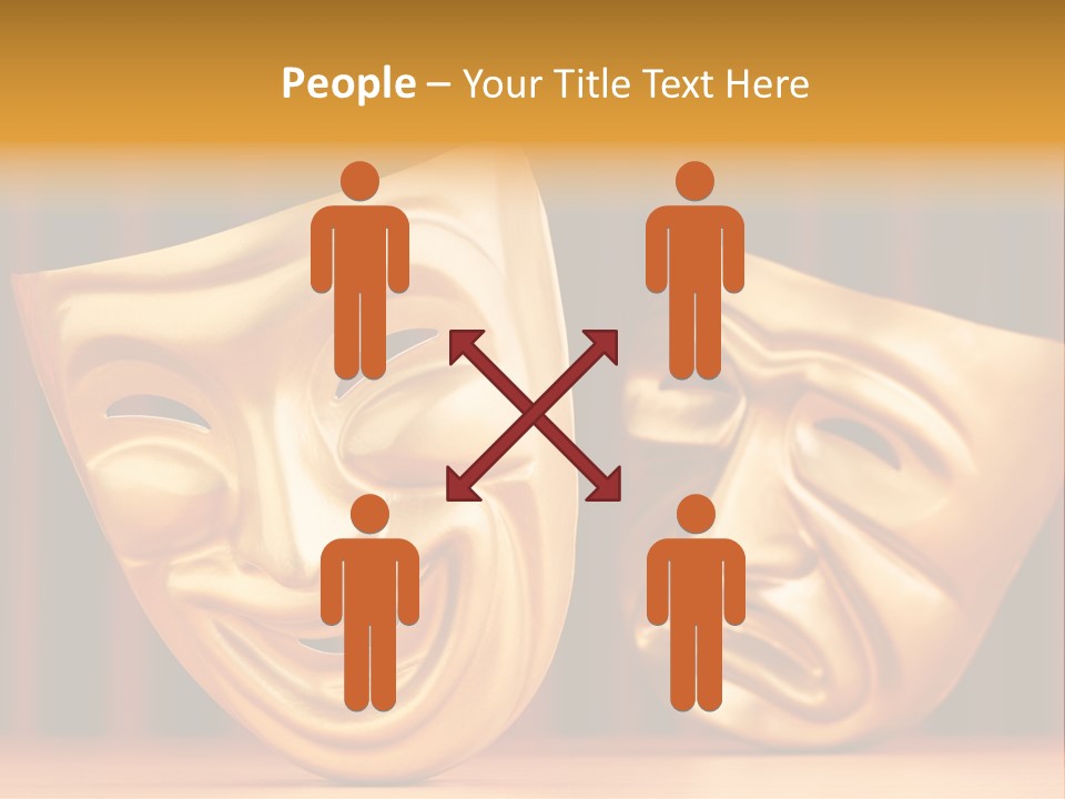 Curtain Acting Masquerade PowerPoint Template