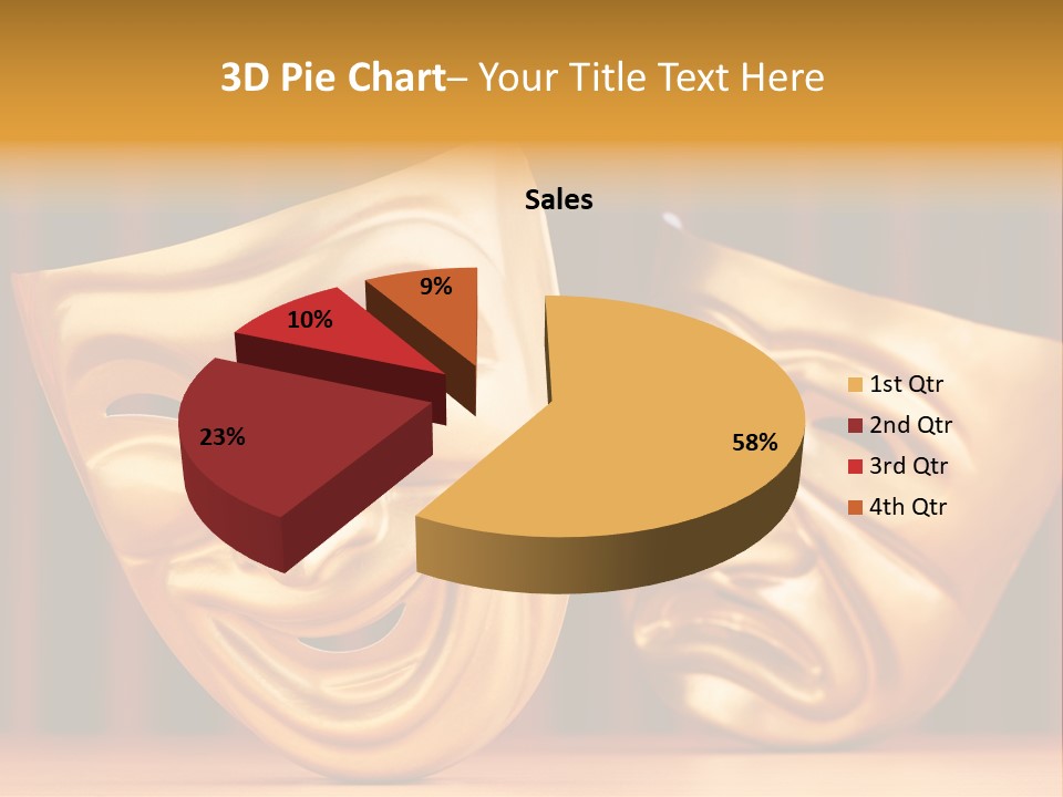 Curtain Acting Masquerade PowerPoint Template
