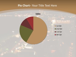 Cars Headlights Intersection PowerPoint Template