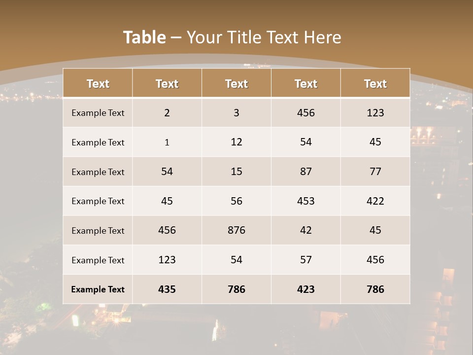 Cars Headlights Intersection PowerPoint Template