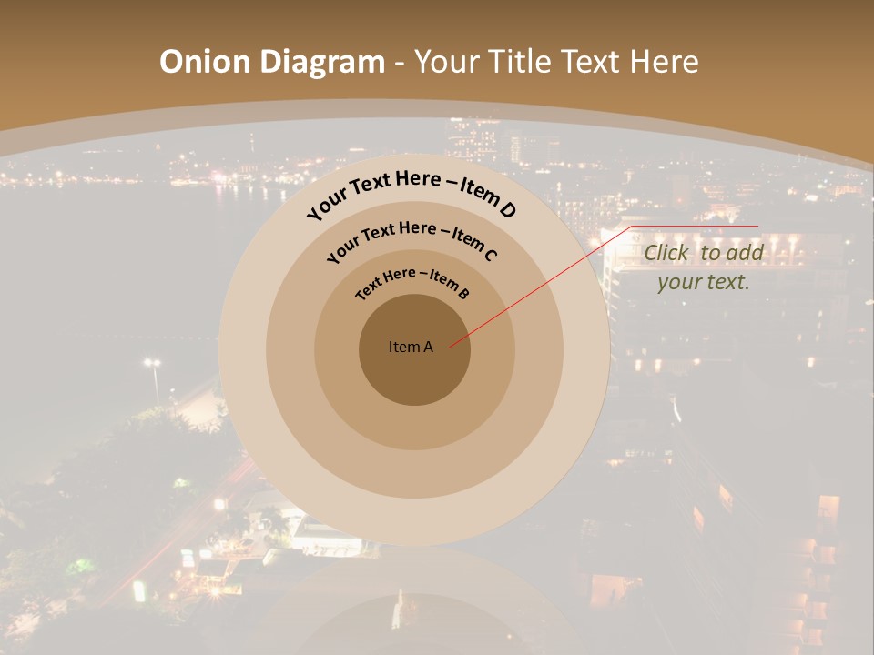 Cars Headlights Intersection PowerPoint Template