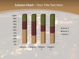 Cars Headlights Intersection PowerPoint Template