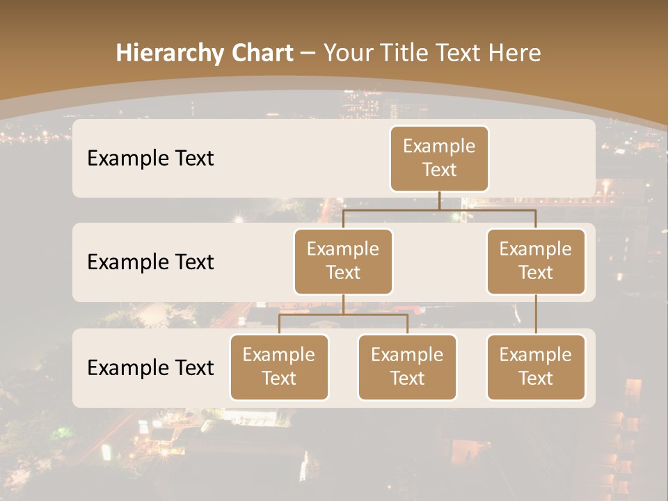Cars Headlights Intersection PowerPoint Template