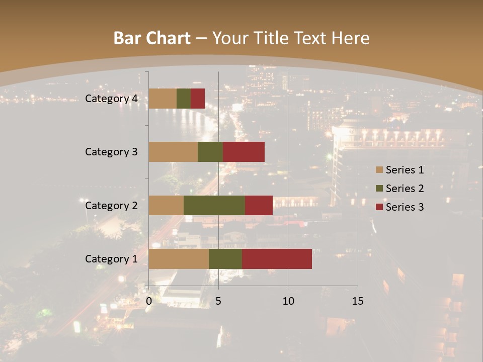 Cars Headlights Intersection PowerPoint Template