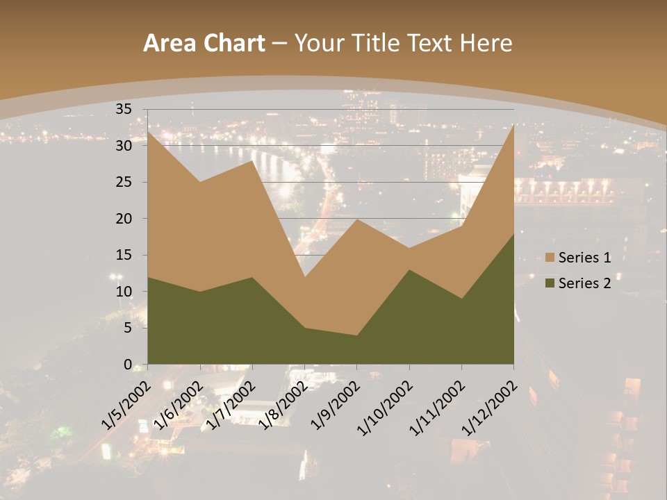 Cars Headlights Intersection PowerPoint Template
