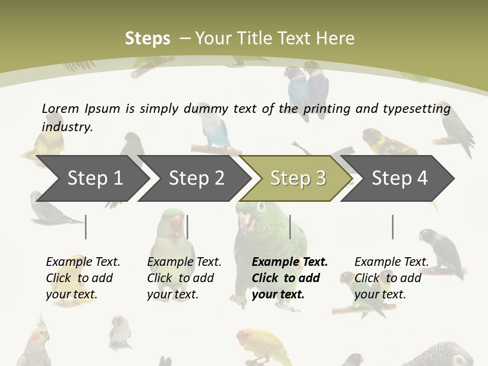 Domestic Animal Peachfaced Orange PowerPoint Template