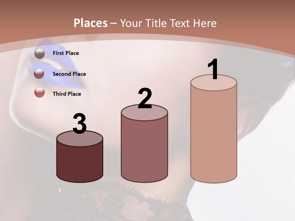 Contemplation Studio Shot Makeup PowerPoint Template