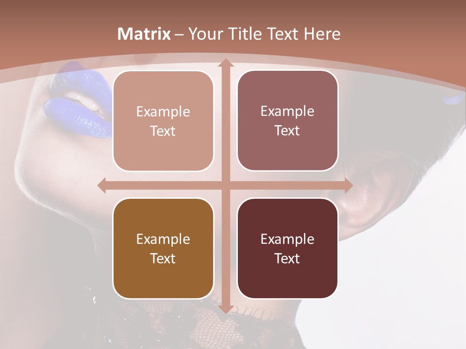 Contemplation Studio Shot Makeup PowerPoint Template