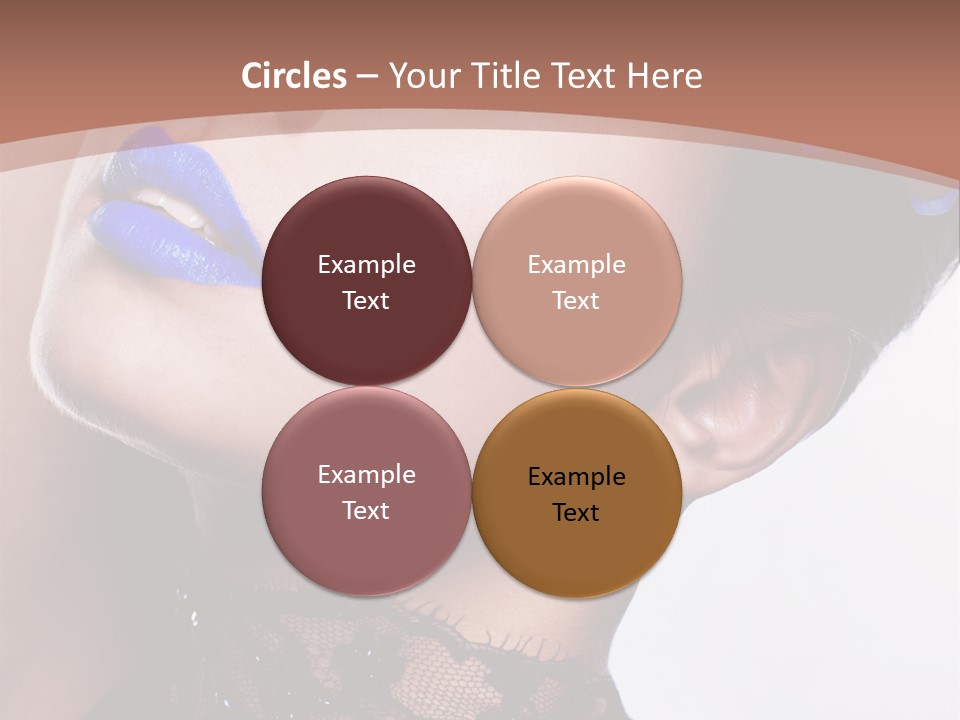 Contemplation Studio Shot Makeup PowerPoint Template