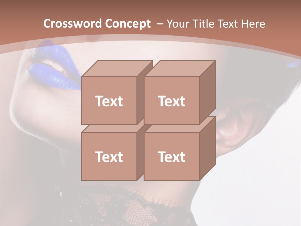 Contemplation Studio Shot Makeup PowerPoint Template
