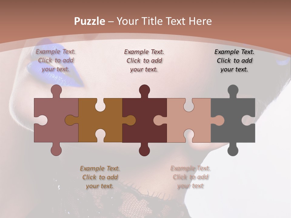 Contemplation Studio Shot Makeup PowerPoint Template