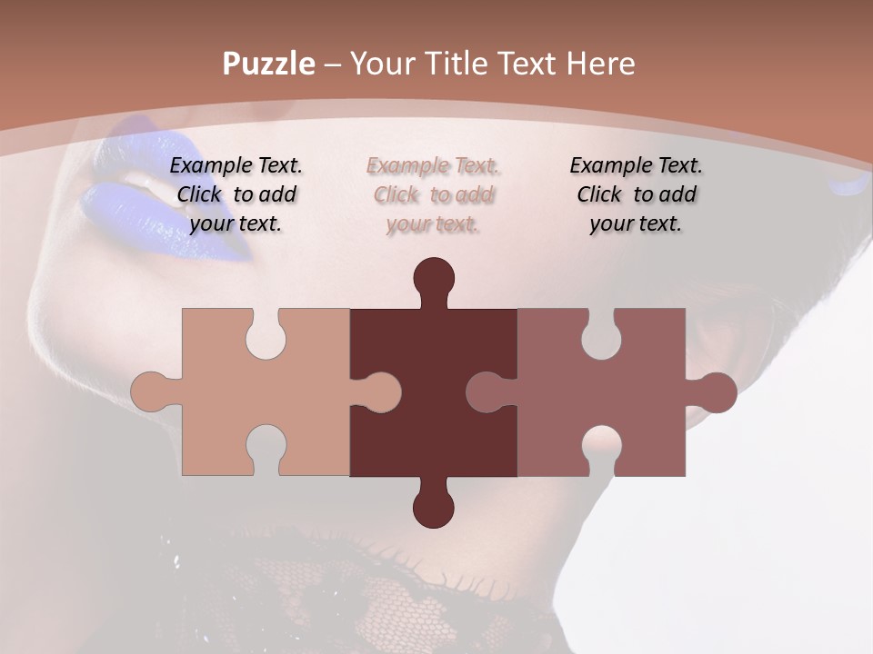 Contemplation Studio Shot Makeup PowerPoint Template