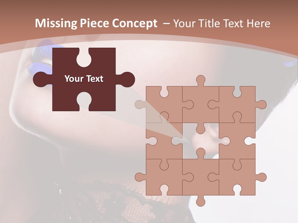 Contemplation Studio Shot Makeup PowerPoint Template