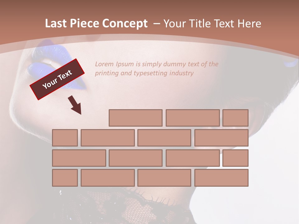 Contemplation Studio Shot Makeup PowerPoint Template