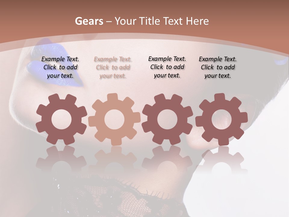 Contemplation Studio Shot Makeup PowerPoint Template