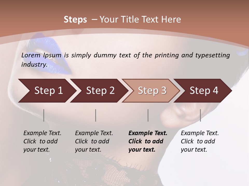 Contemplation Studio Shot Makeup PowerPoint Template