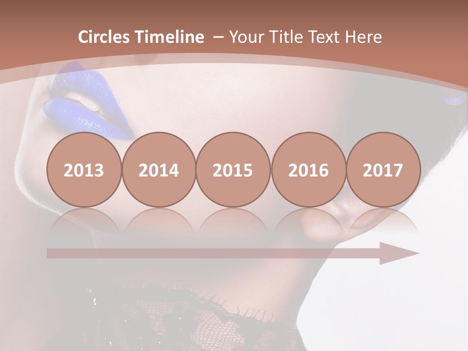 Contemplation Studio Shot Makeup PowerPoint Template