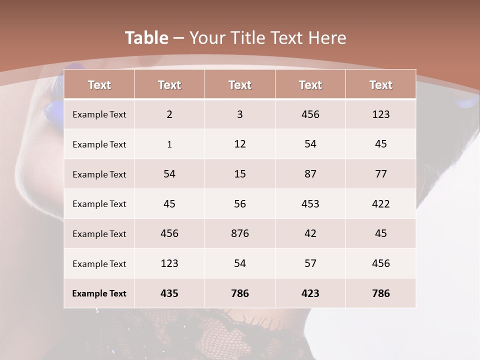 Contemplation Studio Shot Makeup PowerPoint Template