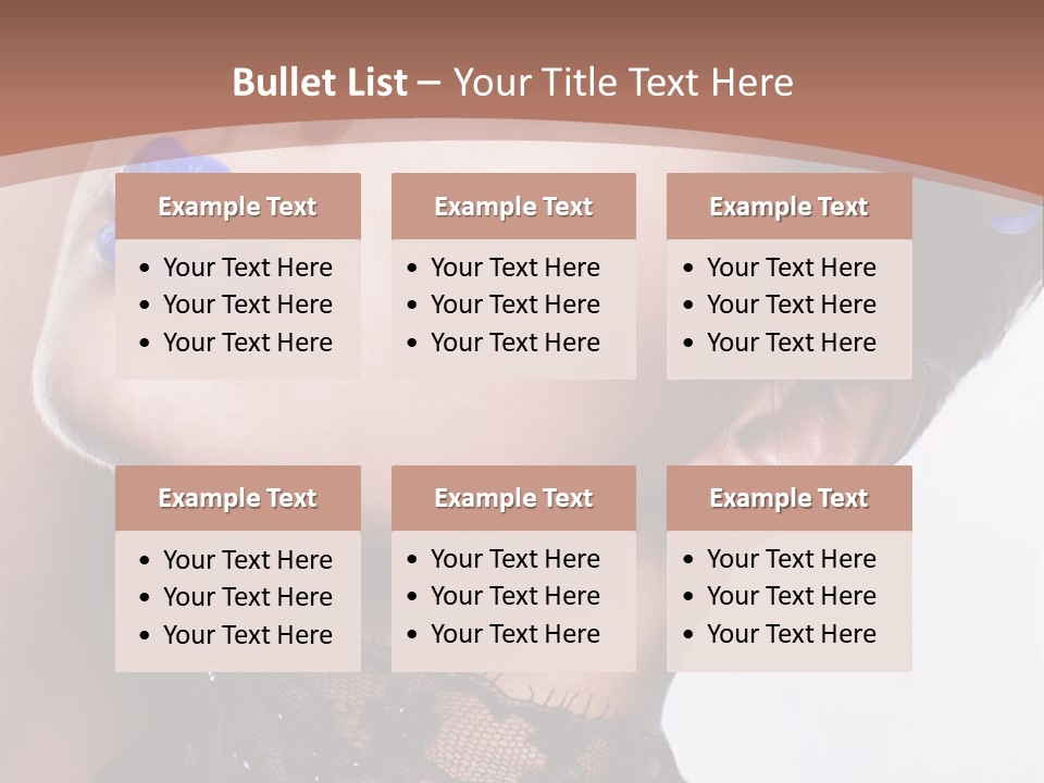 Contemplation Studio Shot Makeup PowerPoint Template