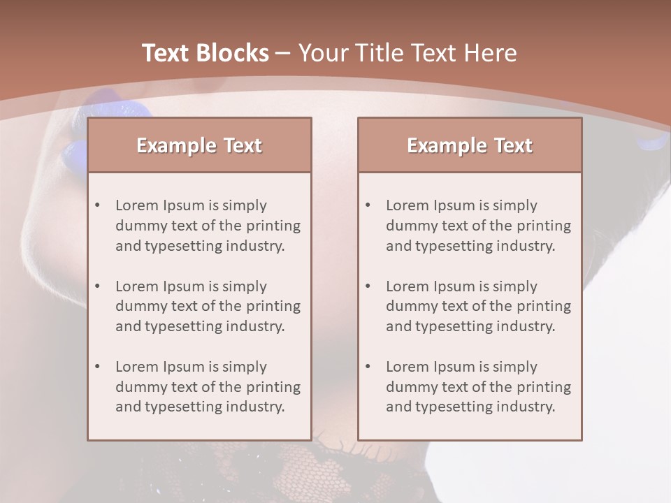 Contemplation Studio Shot Makeup PowerPoint Template