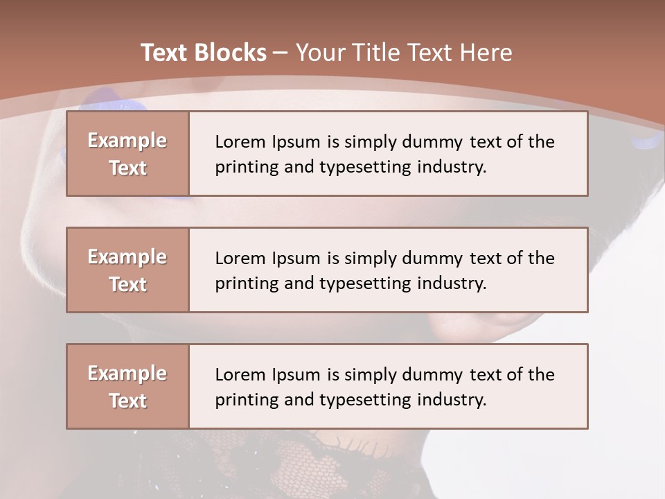 Contemplation Studio Shot Makeup PowerPoint Template