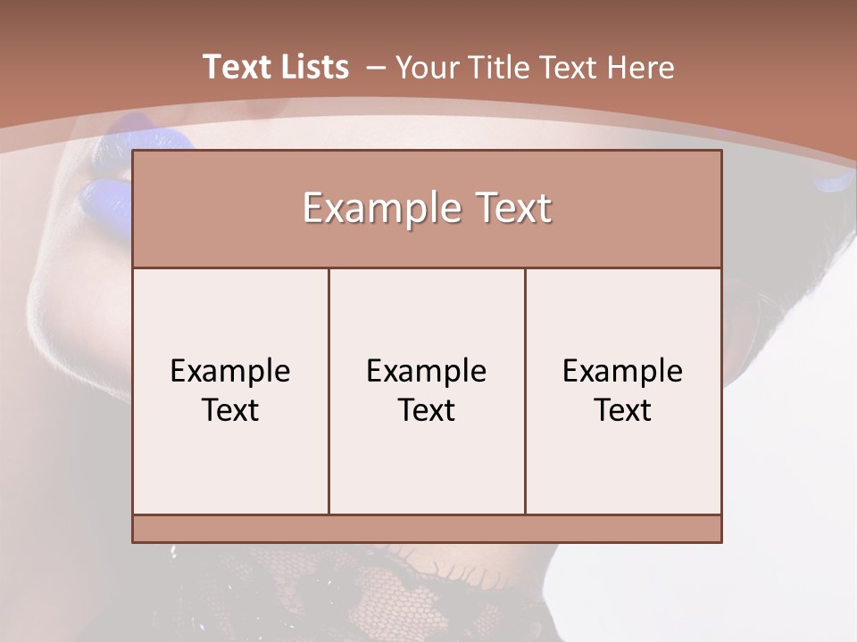 Contemplation Studio Shot Makeup PowerPoint Template