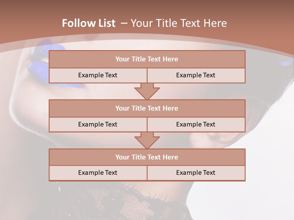 Contemplation Studio Shot Makeup PowerPoint Template