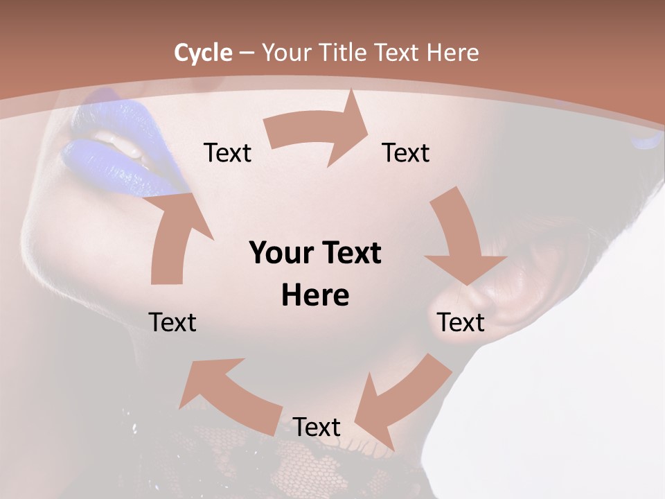Contemplation Studio Shot Makeup PowerPoint Template