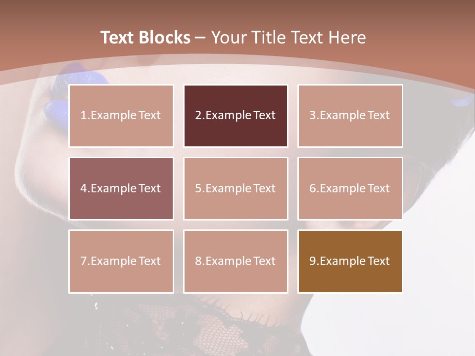 Contemplation Studio Shot Makeup PowerPoint Template