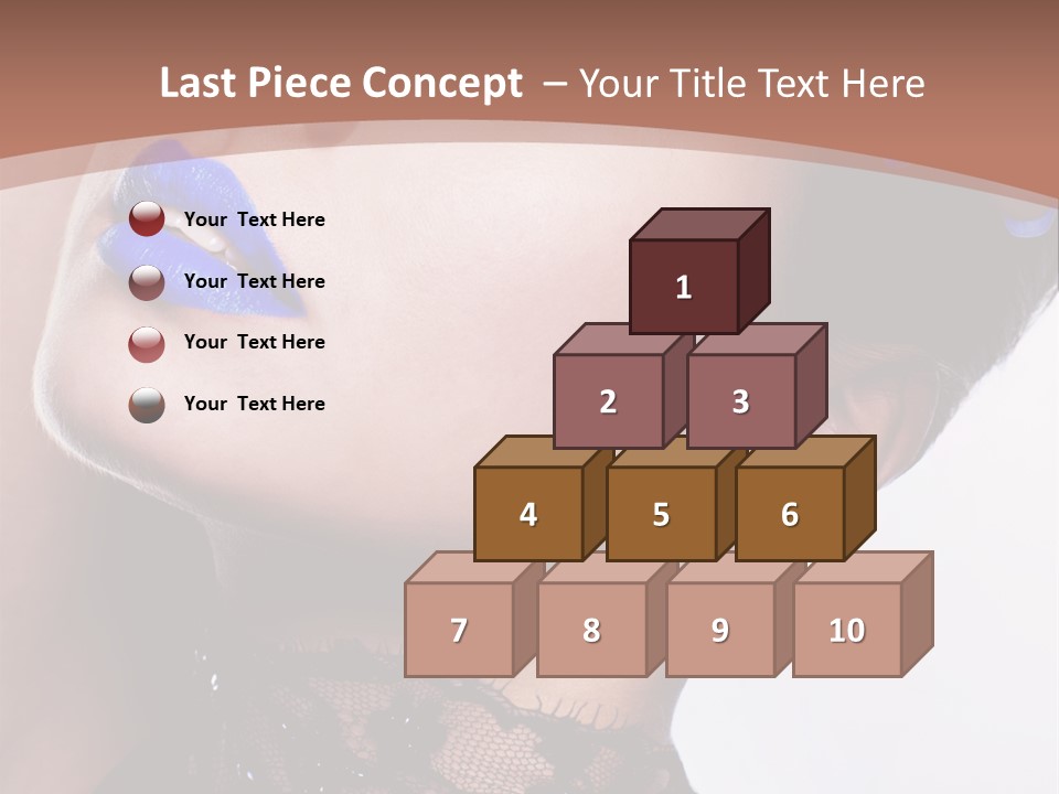 Contemplation Studio Shot Makeup PowerPoint Template