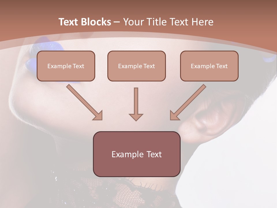 Contemplation Studio Shot Makeup PowerPoint Template