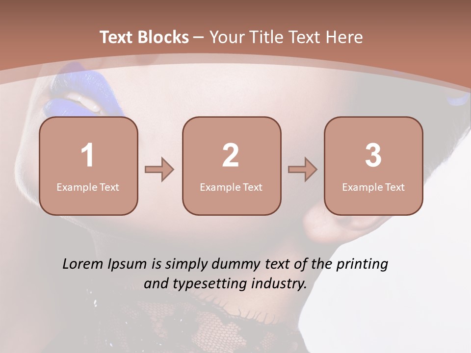 Contemplation Studio Shot Makeup PowerPoint Template