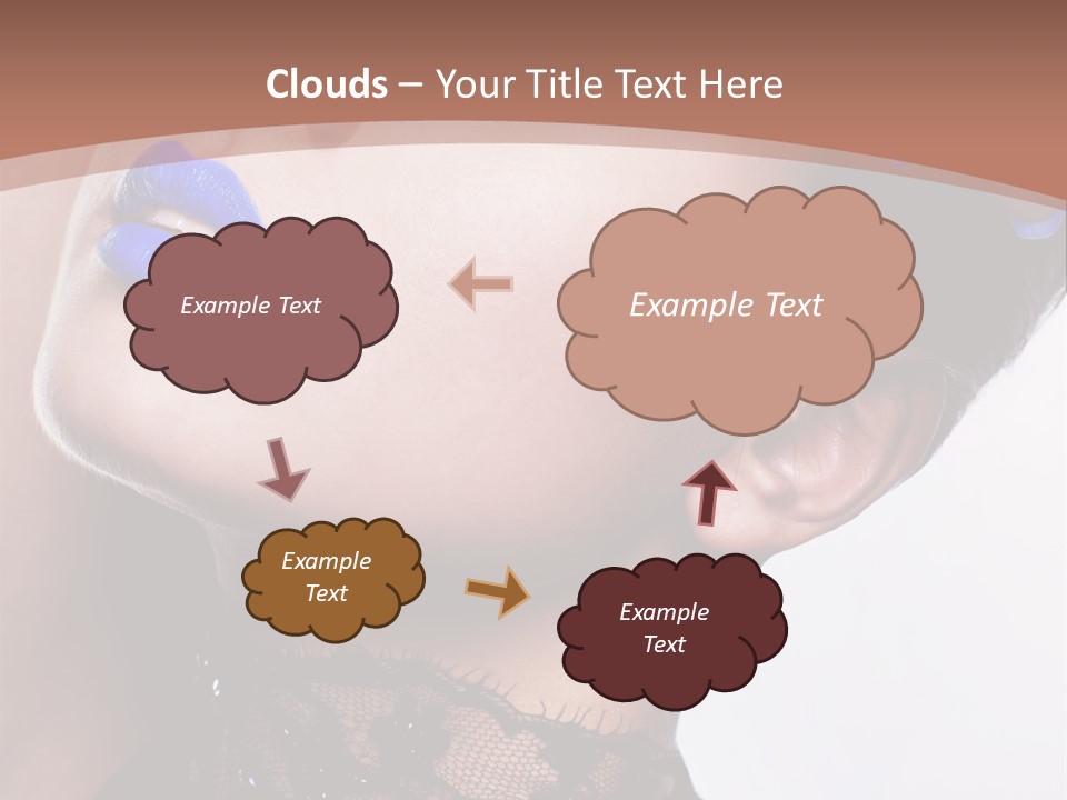 Contemplation Studio Shot Makeup PowerPoint Template