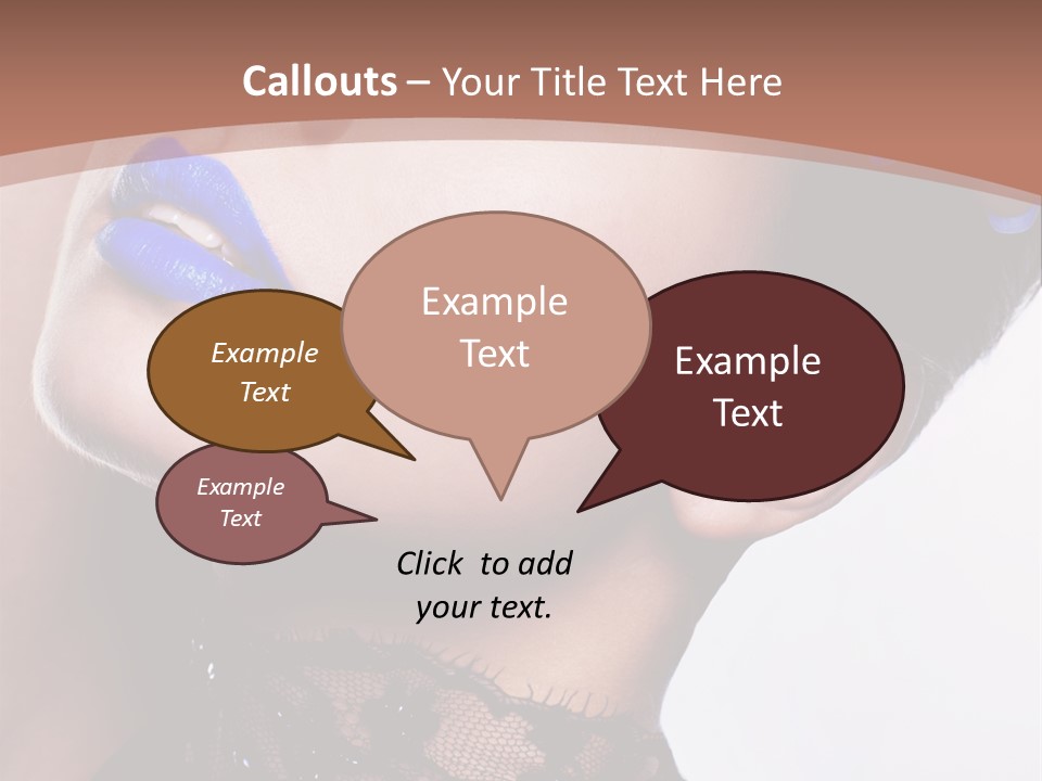 Contemplation Studio Shot Makeup PowerPoint Template