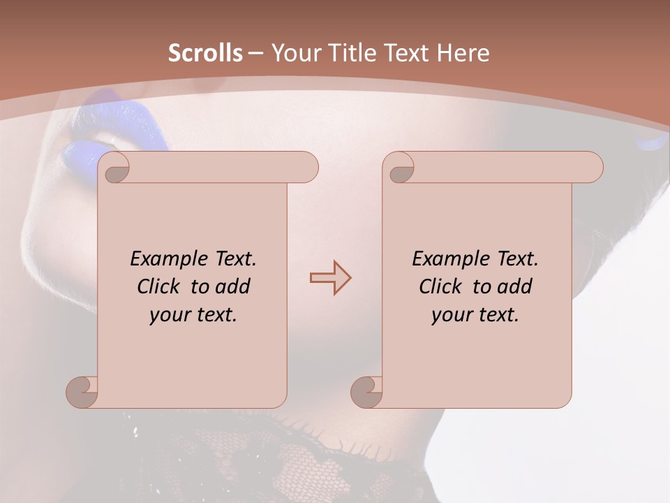 Contemplation Studio Shot Makeup PowerPoint Template