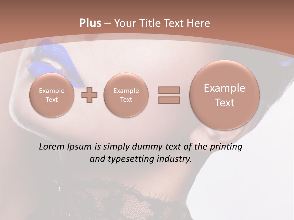 Contemplation Studio Shot Makeup PowerPoint Template