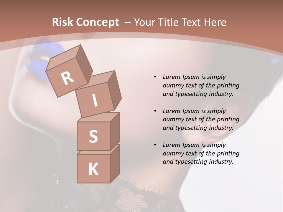 Contemplation Studio Shot Makeup PowerPoint Template