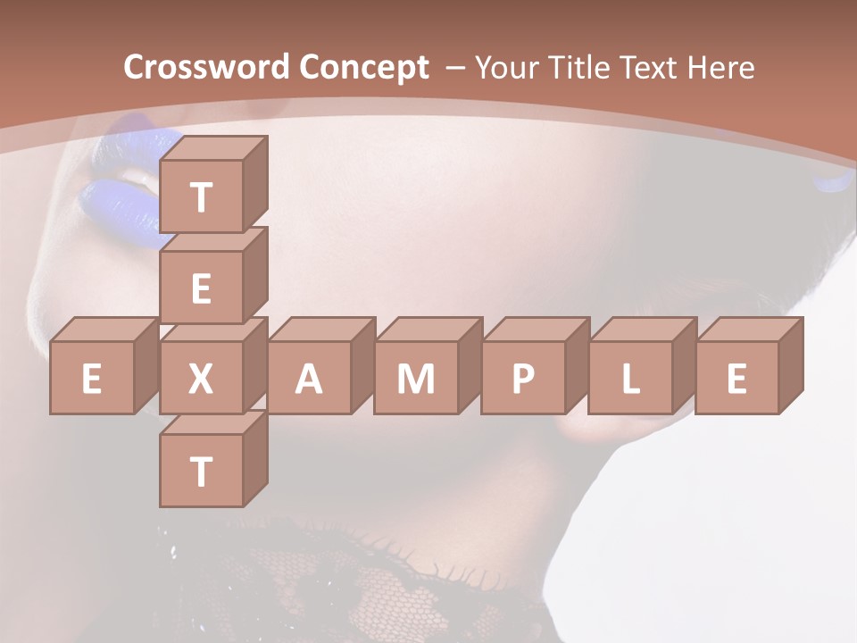 Contemplation Studio Shot Makeup PowerPoint Template