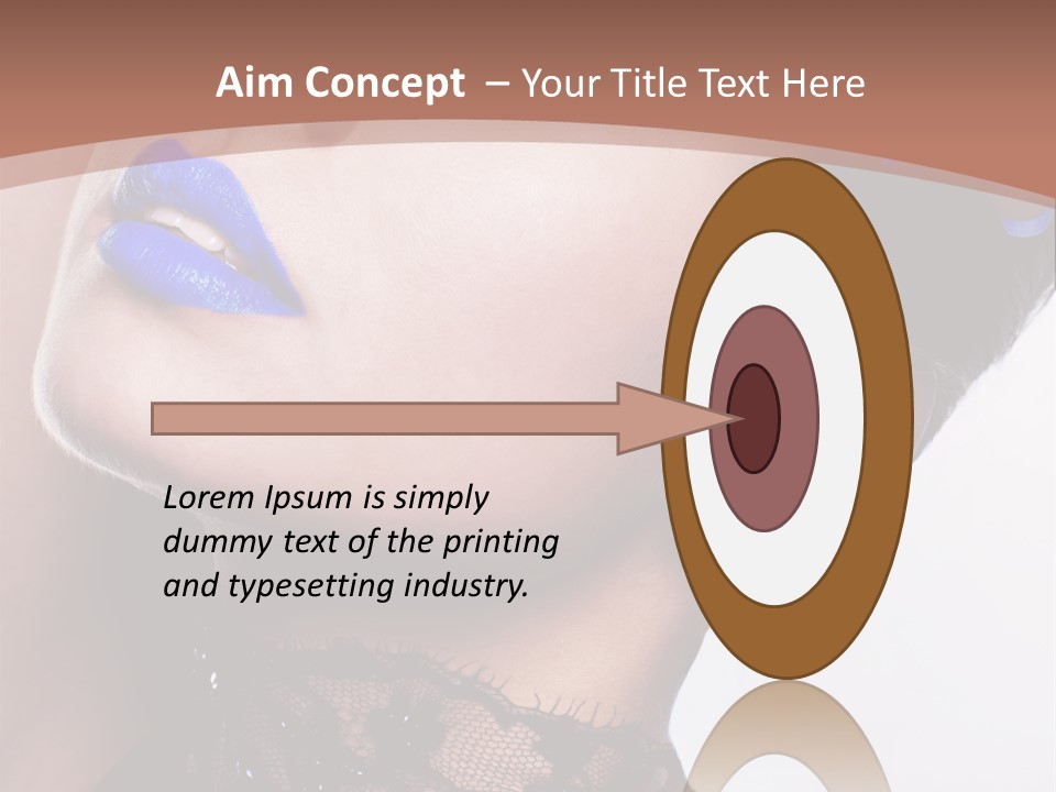 Contemplation Studio Shot Makeup PowerPoint Template