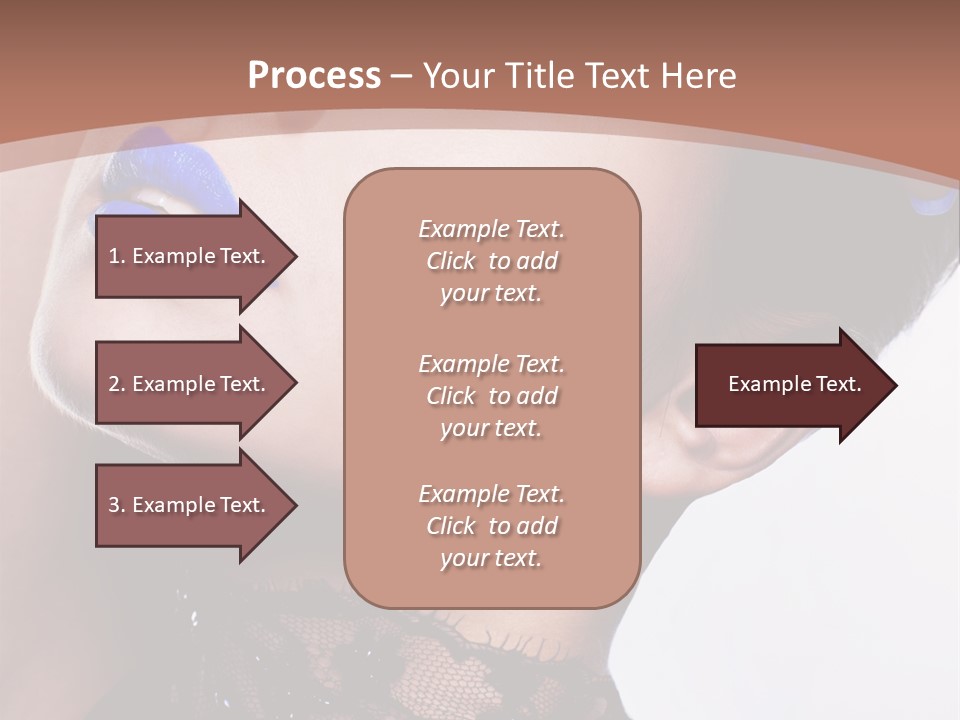 Contemplation Studio Shot Makeup PowerPoint Template