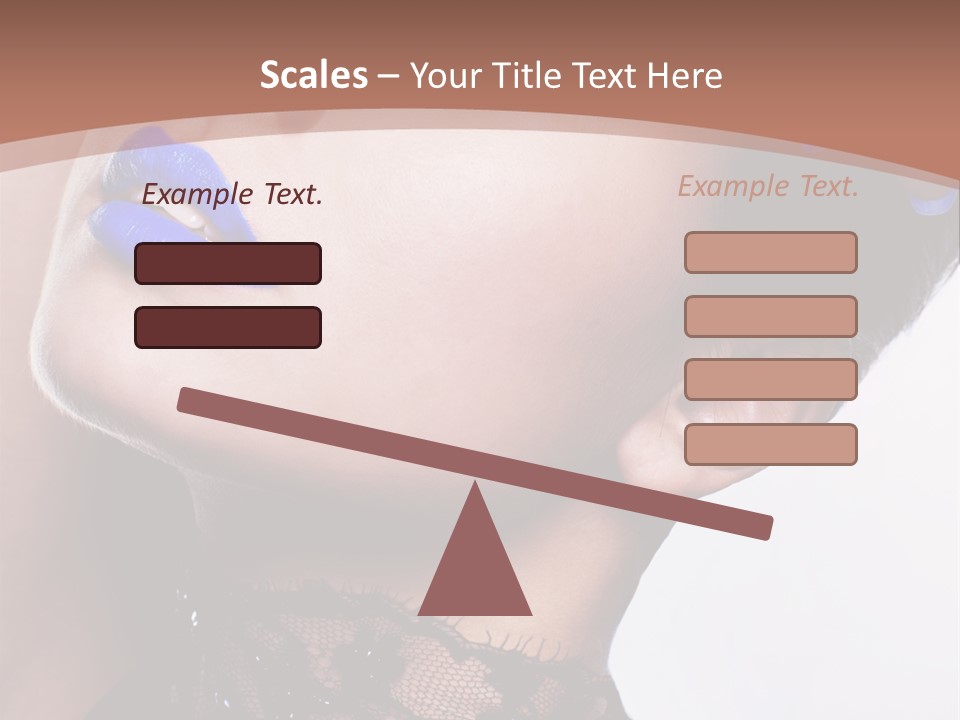 Contemplation Studio Shot Makeup PowerPoint Template