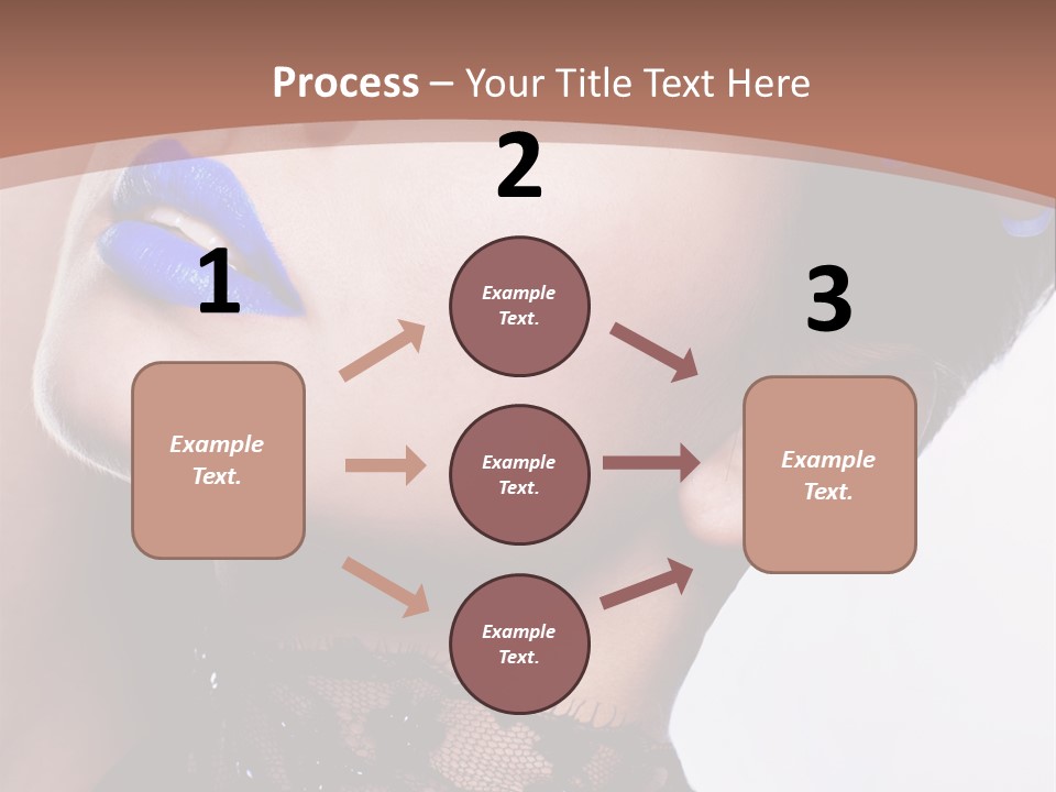 Contemplation Studio Shot Makeup PowerPoint Template