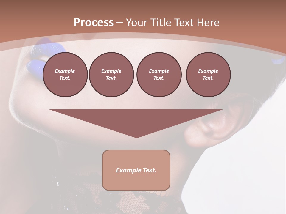 Contemplation Studio Shot Makeup PowerPoint Template