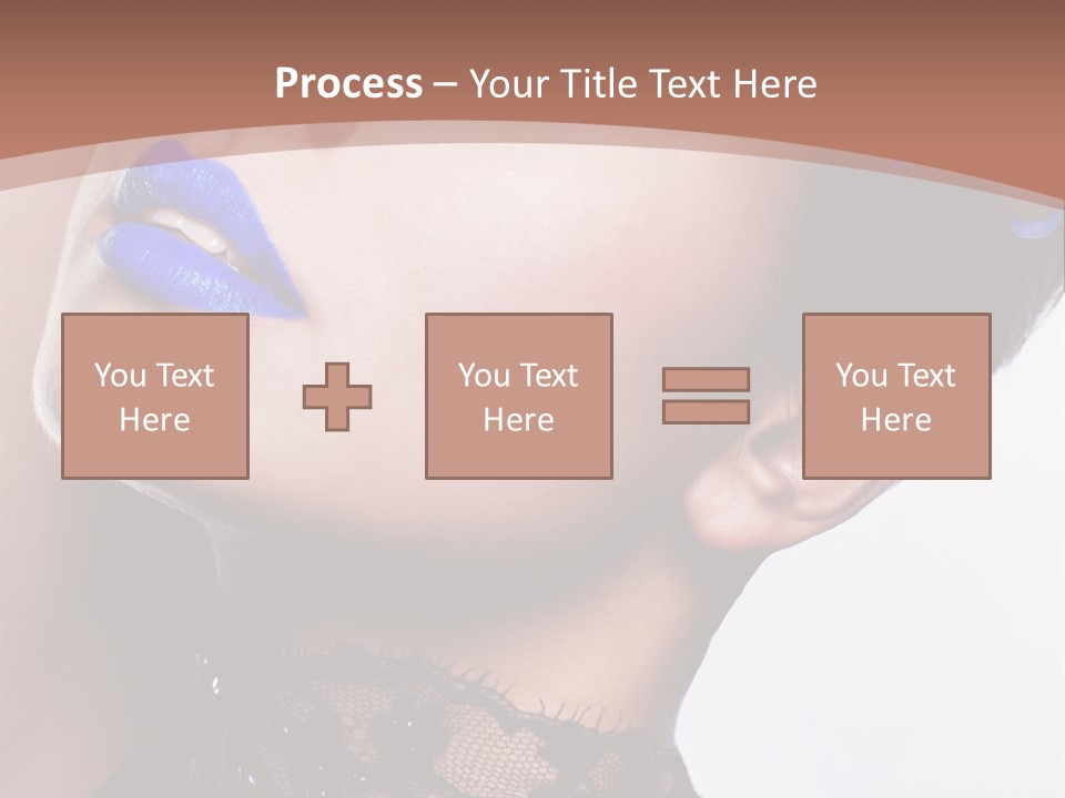 Contemplation Studio Shot Makeup PowerPoint Template